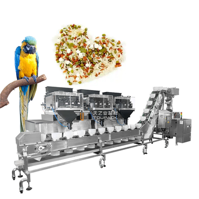 2Máquina de embalaje de alimentos para loros de.5 kg con pesadora multicabeza