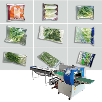 Máquina automática de embalaje de bolsas para almohadas de verduras y frutas frescas