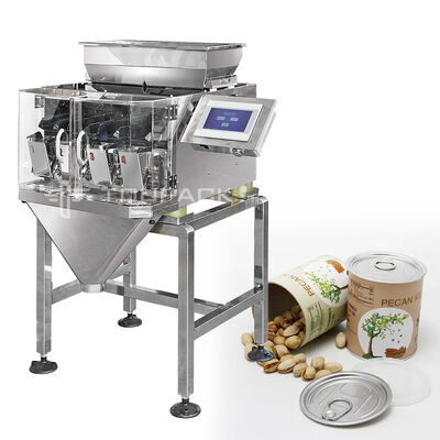 Línea de embalaje de pesadores lineales máquina automática de embalaje de arroz, azúcar, sal y frijoles sistema de pesaje y embalaje de gránulos