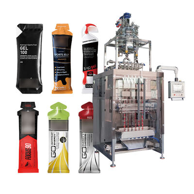 Máquina automática de embalaje de pasta líquida en bolsas pequeñas, ensalada de mostaza, camarón, ostras y salsa