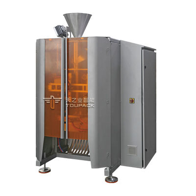 Máquina envasadora vertical de alta velocidad con pesadora multicabezal para snacks, patatas fritas, frutos secos y bolsas de comida para mascotas