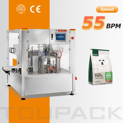 Empaquetadora automática Doypack para bolsas de pie para bocadillos de maní, almendra y anacardo