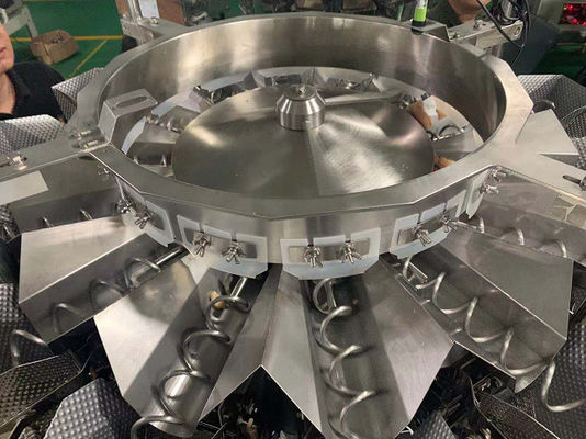 Prenda impermeable aceitosa pegajosa de la alta exactitud 1.3L del pesador de Multihead del tornillo de la comida de los SS