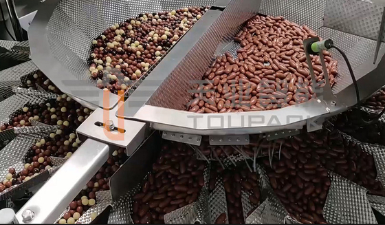 Pesador de Multihead de la escala del chocolate 130WPM con 10 pulgadas de pantalla táctil