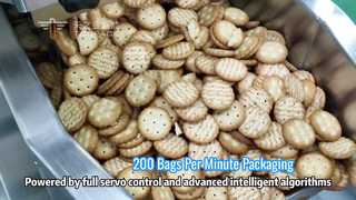 Máquina envasadora vertical automática de 200 g-1000 g para gránulos y snacks
