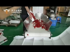 TOUPACK dan fruto pesador pesaje de Cherry Linear Filling Production Line de Multihead y empaquetadora