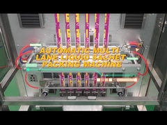 Máquina empacadora de sellado trasero de varios carriles TOUPACK Máquina empacadora de líquidos en polvo granular