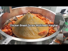 Máquina de embalaje de pesas multicabeza para carne