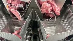 Pesador automático de la combinación del alimentador de tornillo que llena la máquina pegajosa de la industria cárnica de la comida