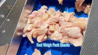 Línea automática de alta eficiencia para empacar bandejas de carne de pollo 40 - 60 bandejas/min