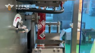 Máquina envasadora de bolsitas de salsa de tomate con sello de 4 lados